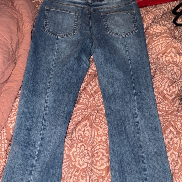 Lucky & Blessed Distressed Blue Denim Jeans - Picture 5 of 6
